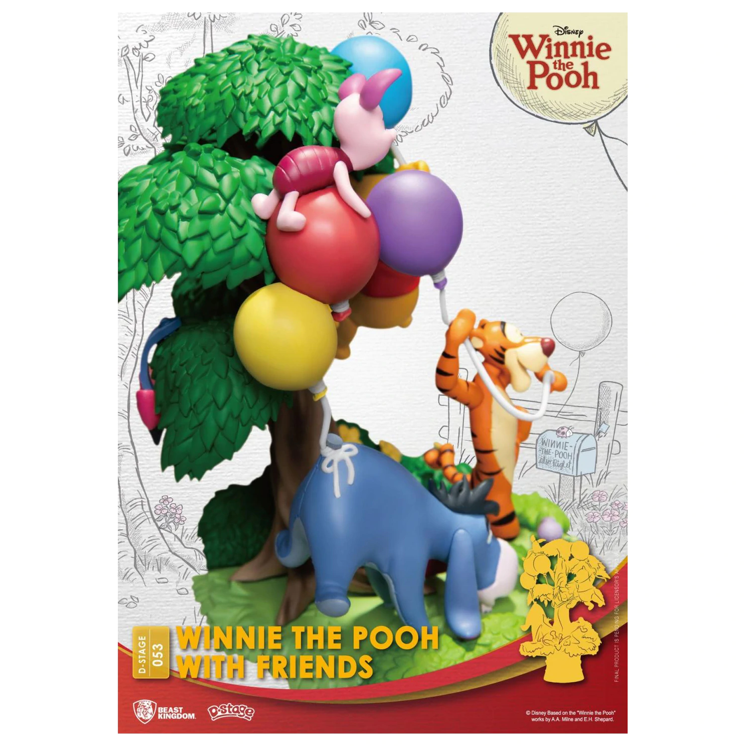 DISNEY Winnie with Friends Dioráma D-Stage 15cm termékfotó