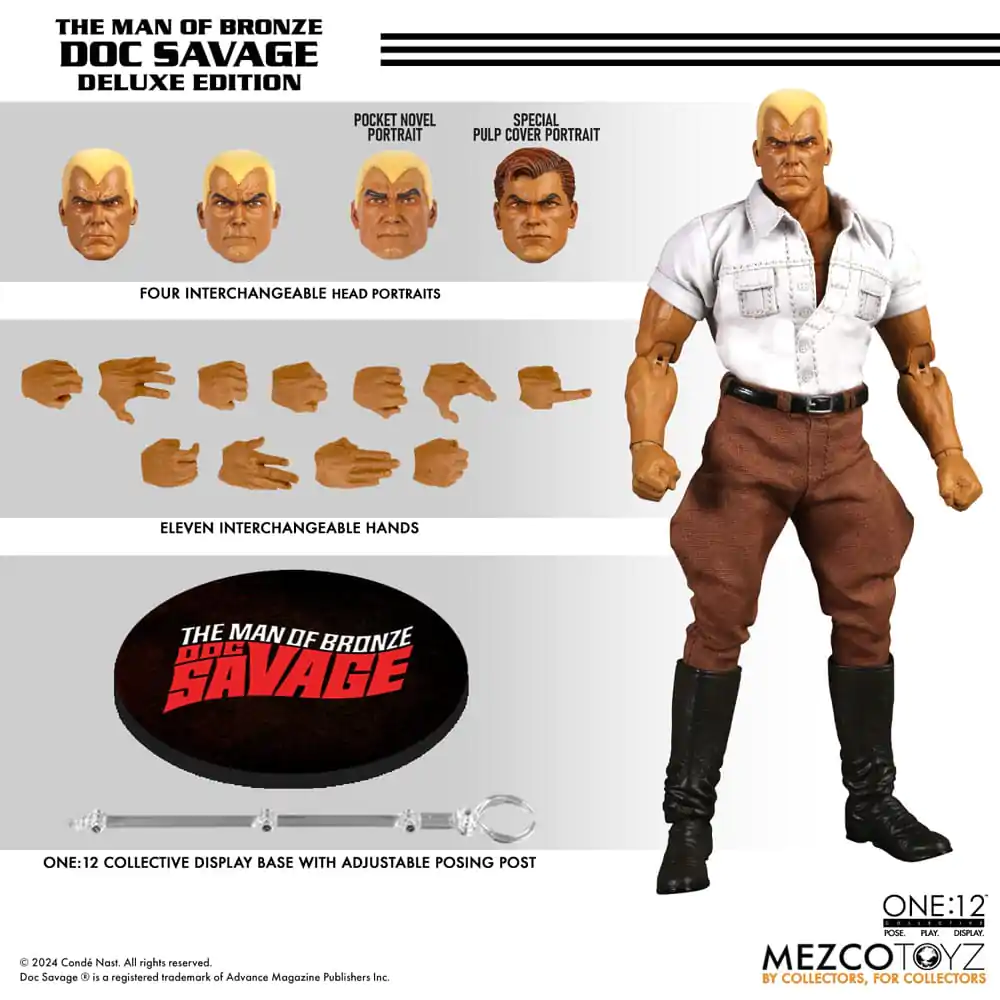 Doc Savage 1/12 Doc Savage Deluxe Edition akciófigura 18 cm termékfotó