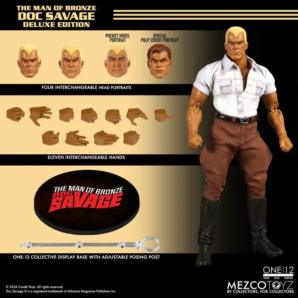 Doc Savage 1/12 Doc Savage Deluxe Edition akciófigura 18 cm termékfotó