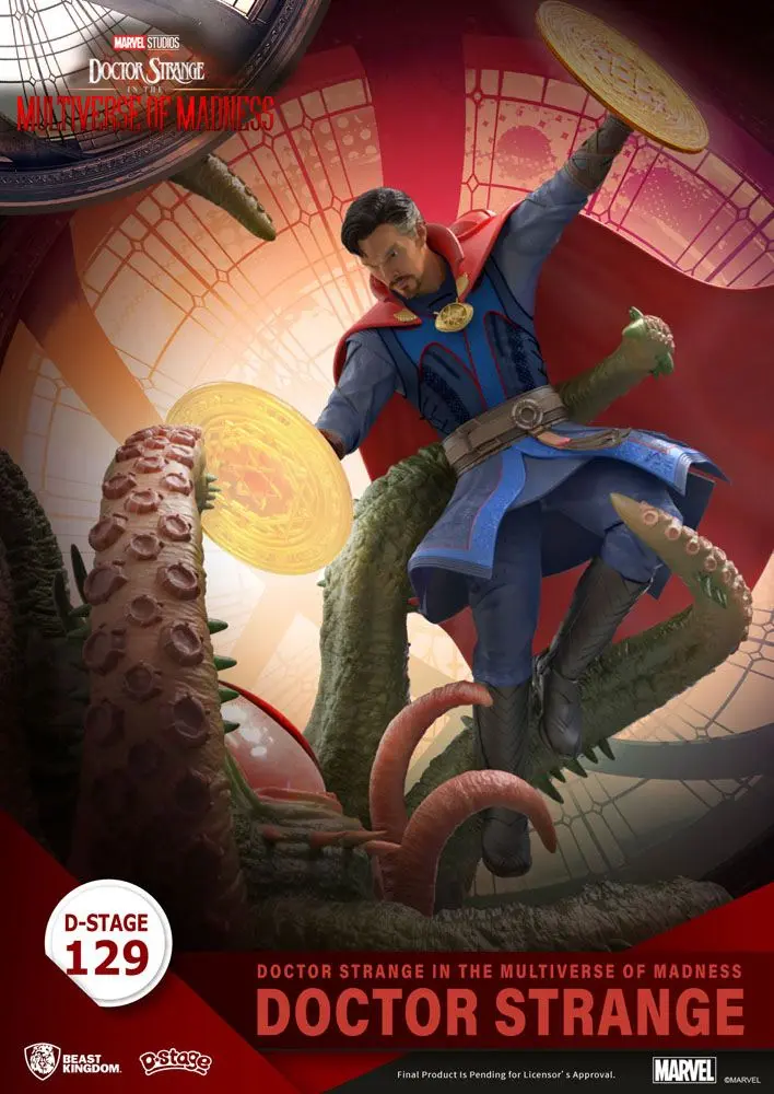 Doctor Strange in the Multiverse of Madness D-Stage Doctor Strange PVC Diorama szobor figura 17 cm termékfotó