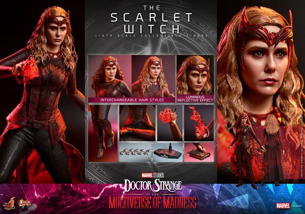 Doctor Strange in the Multiverse of Madness Movie Masterpiece Actionfigur 1/6 The Scarlet Witch 28 cm termékfotó