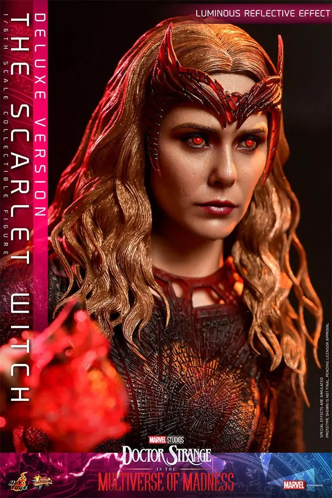 Doctor Strange in the Multiverse of Madness Movie Masterpiece 1/6 The Scarlet Witch (Deluxe Version) akciófigura 28 cm termékfotó