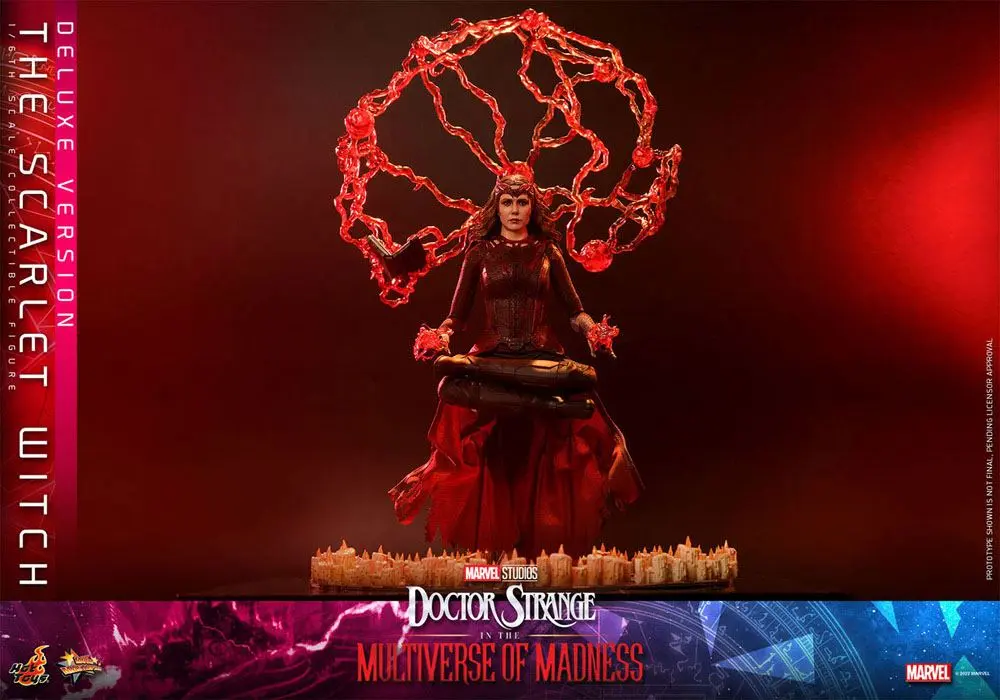 Doctor Strange in the Multiverse of Madness Movie Masterpiece 1/6 The Scarlet Witch (Deluxe Version) akciófigura 28 cm termékfotó