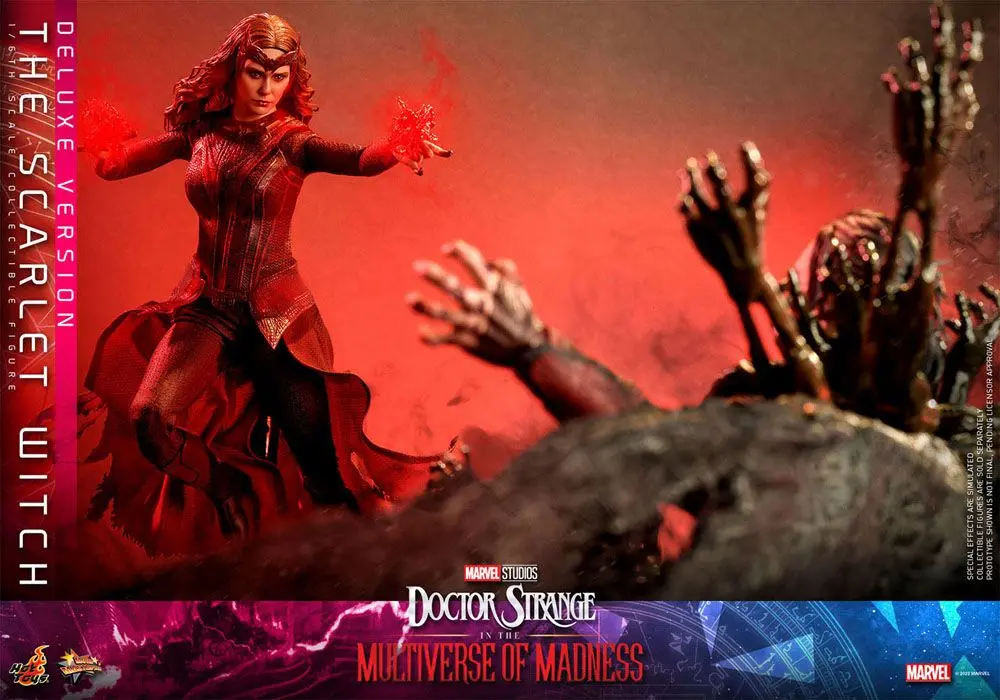 Doctor Strange in the Multiverse of Madness Movie Masterpiece 1/6 The Scarlet Witch (Deluxe Version) akciófigura 28 cm termékfotó