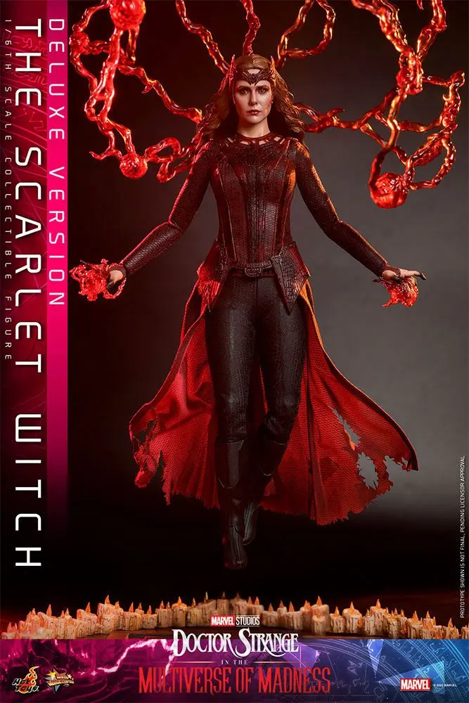 Doctor Strange in the Multiverse of Madness Movie Masterpiece 1/6 The Scarlet Witch (Deluxe Version) akciófigura 28 cm termékfotó