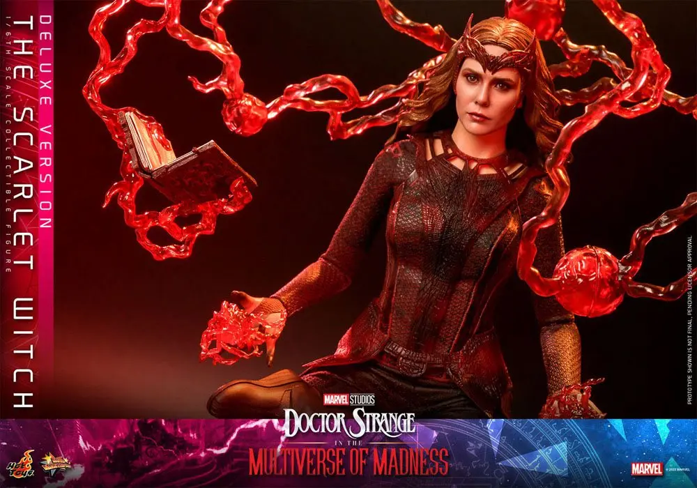 Doctor Strange in the Multiverse of Madness Movie Masterpiece 1/6 The Scarlet Witch (Deluxe Version) akciófigura 28 cm termékfotó