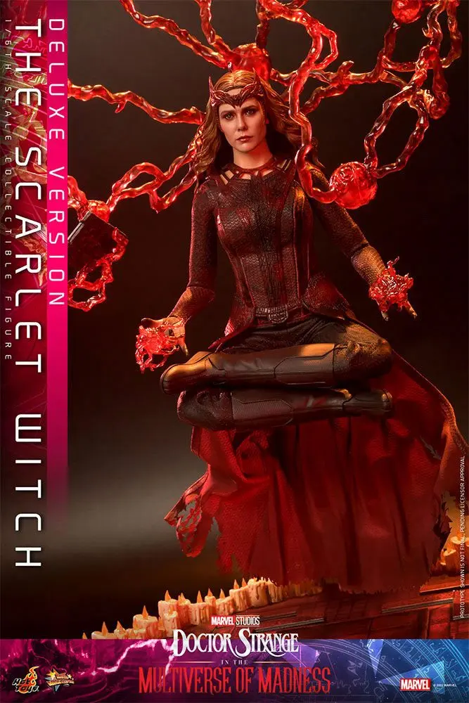 Doctor Strange in the Multiverse of Madness Movie Masterpiece 1/6 The Scarlet Witch (Deluxe Version) akciófigura 28 cm termékfotó