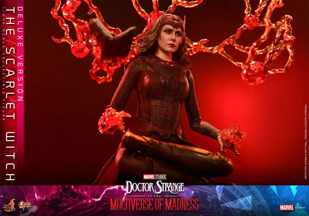 Doctor Strange in the Multiverse of Madness Movie Masterpiece 1/6 The Scarlet Witch (Deluxe Version) akciófigura 28 cm termékfotó