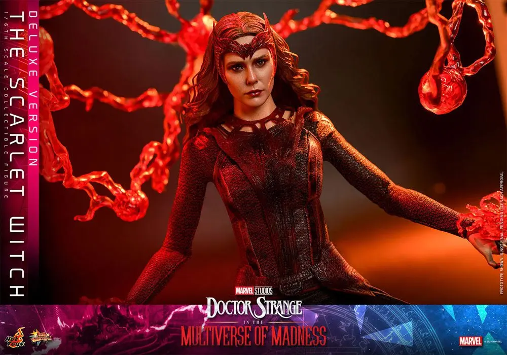 Doctor Strange in the Multiverse of Madness Movie Masterpiece 1/6 The Scarlet Witch (Deluxe Version) akciófigura 28 cm termékfotó