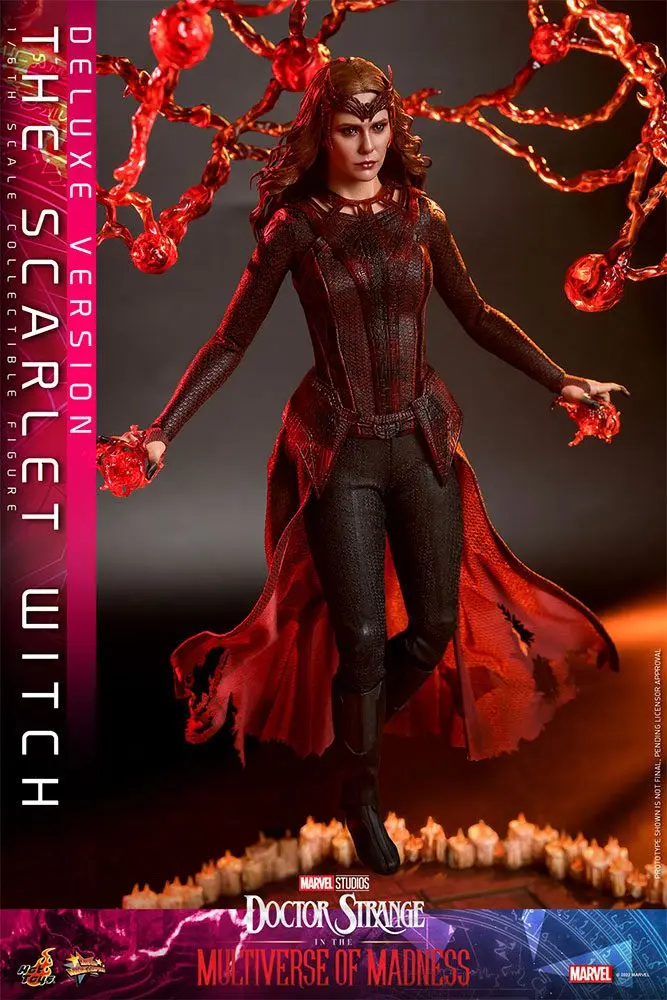 Doctor Strange in the Multiverse of Madness Movie Masterpiece 1/6 The Scarlet Witch (Deluxe Version) akciófigura 28 cm termékfotó