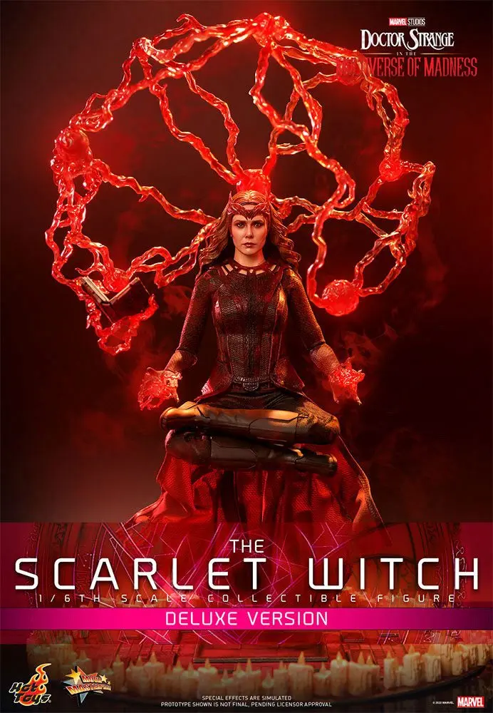 Doctor Strange in the Multiverse of Madness Movie Masterpiece 1/6 The Scarlet Witch (Deluxe Version) akciófigura 28 cm termékfotó