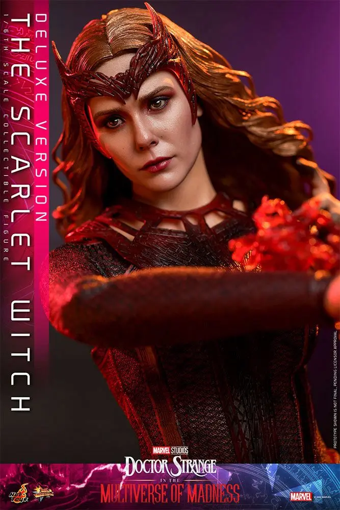 Doctor Strange in the Multiverse of Madness Movie Masterpiece 1/6 The Scarlet Witch (Deluxe Version) akciófigura 28 cm termékfotó