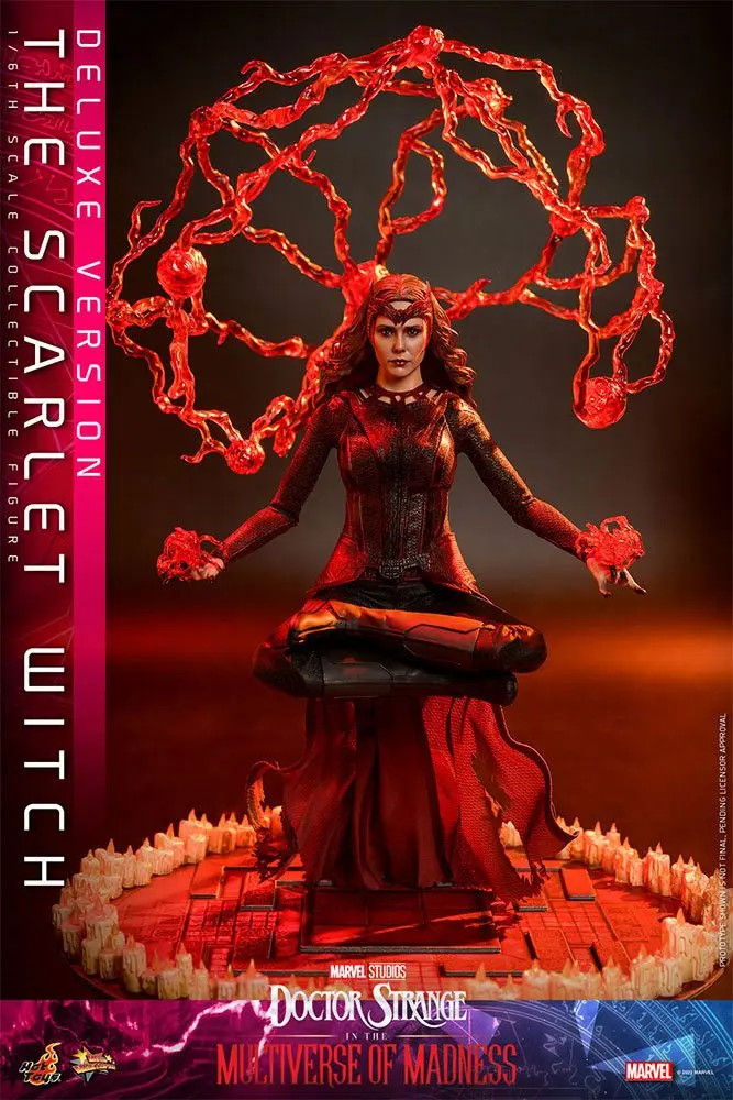 Doctor Strange in the Multiverse of Madness Movie Masterpiece 1/6 The Scarlet Witch (Deluxe Version) akciófigura 28 cm termékfotó