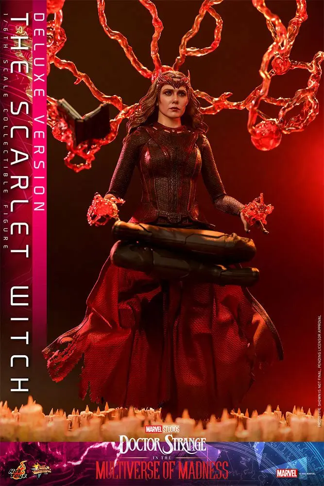 Doctor Strange in the Multiverse of Madness Movie Masterpiece 1/6 The Scarlet Witch (Deluxe Version) akciófigura 28 cm termékfotó