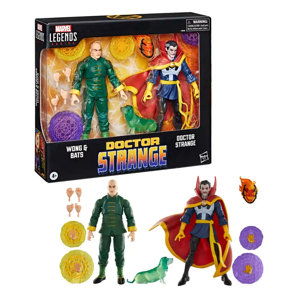 Doctor Strange Marvel Legends 3db-os akciófigura csomag Doctor Strange, Wong & Bats 15 cm termékfotó