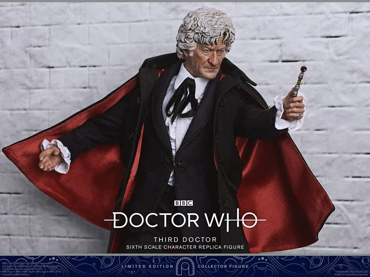 Doctor Who Collector figura Series 1/6 3rd Doctor (Jon Pertwee) Limitált kiadás akciófigura 30 cm termékfotó