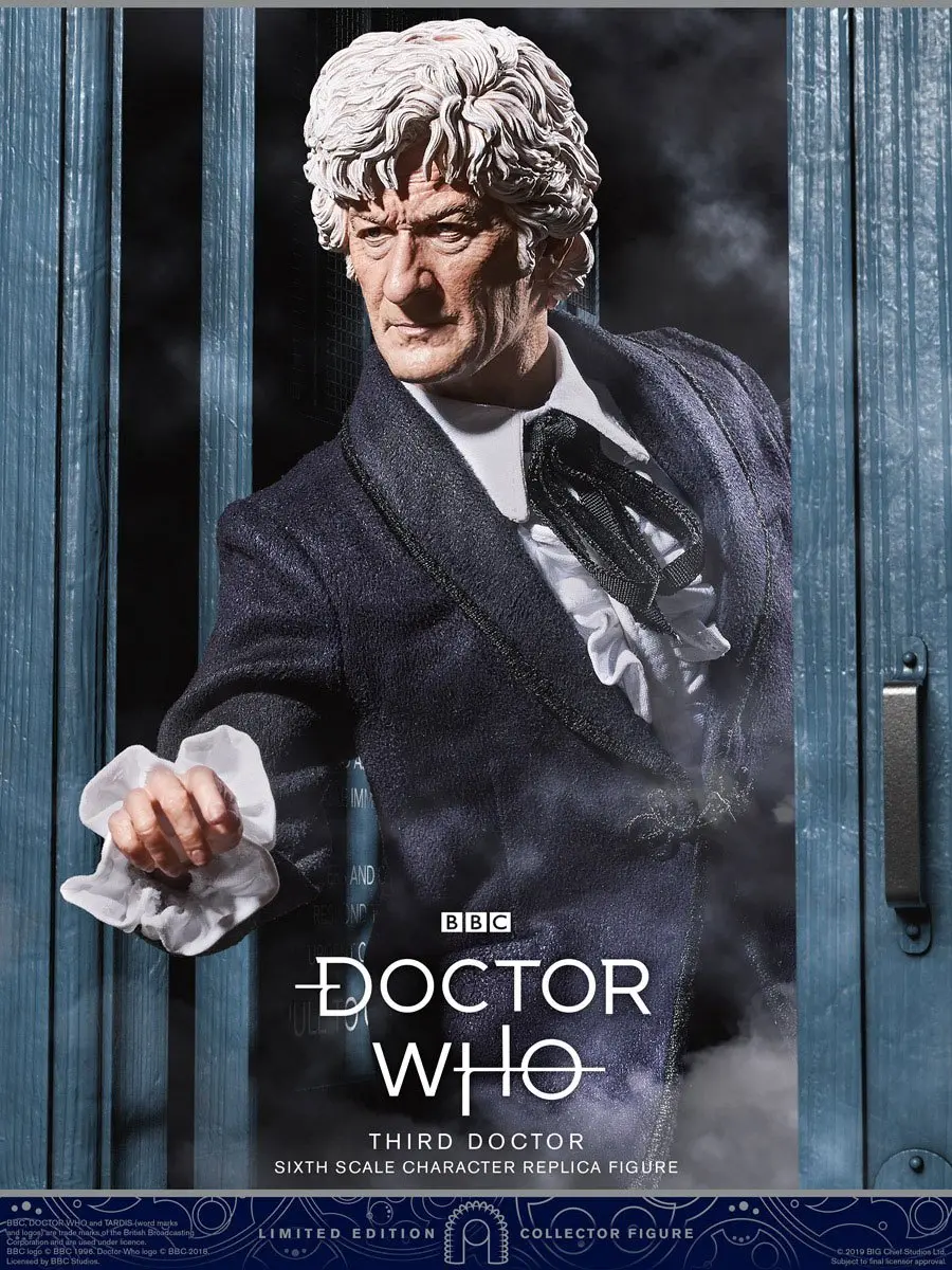Doctor Who Collector figura Series 1/6 3rd Doctor (Jon Pertwee) Limitált kiadás akciófigura 30 cm termékfotó