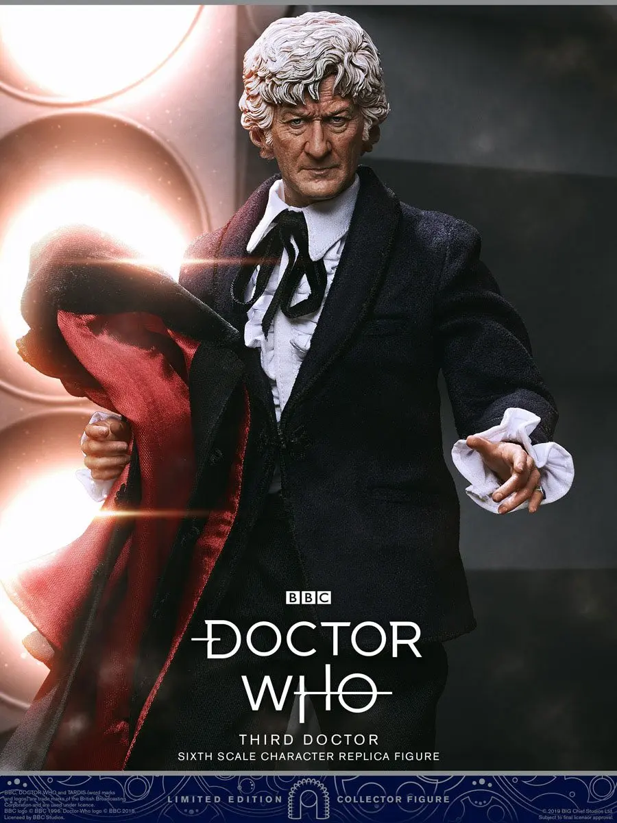 Doctor Who Collector figura Series 1/6 3rd Doctor (Jon Pertwee) Limitált kiadás akciófigura 30 cm termékfotó