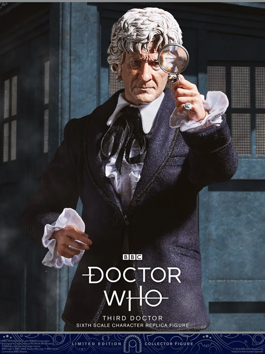 Doctor Who Collector figura Series 1/6 3rd Doctor (Jon Pertwee) Limitált kiadás akciófigura 30 cm termékfotó