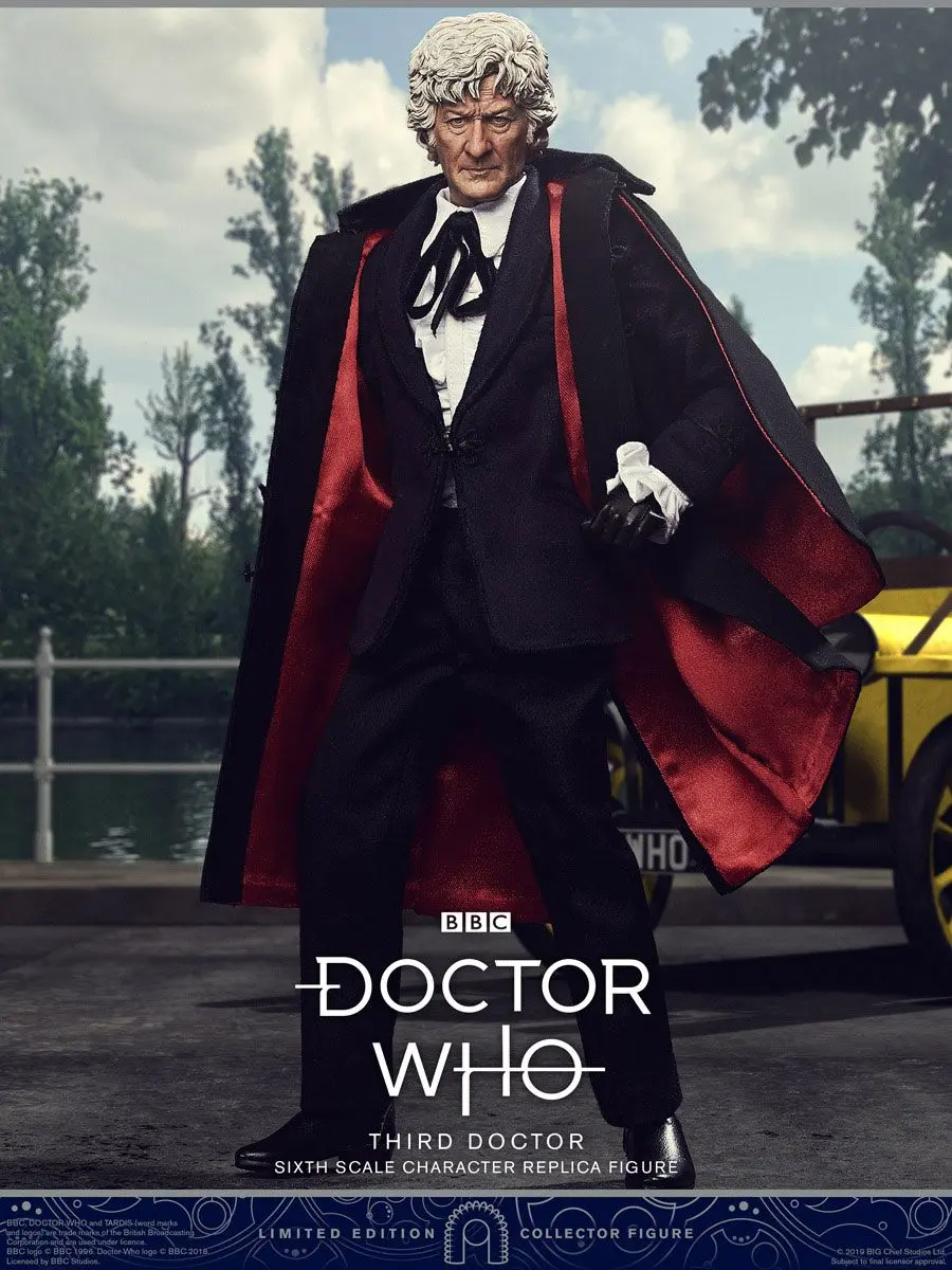 Doctor Who Collector figura Series 1/6 3rd Doctor (Jon Pertwee) Limitált kiadás akciófigura 30 cm termékfotó
