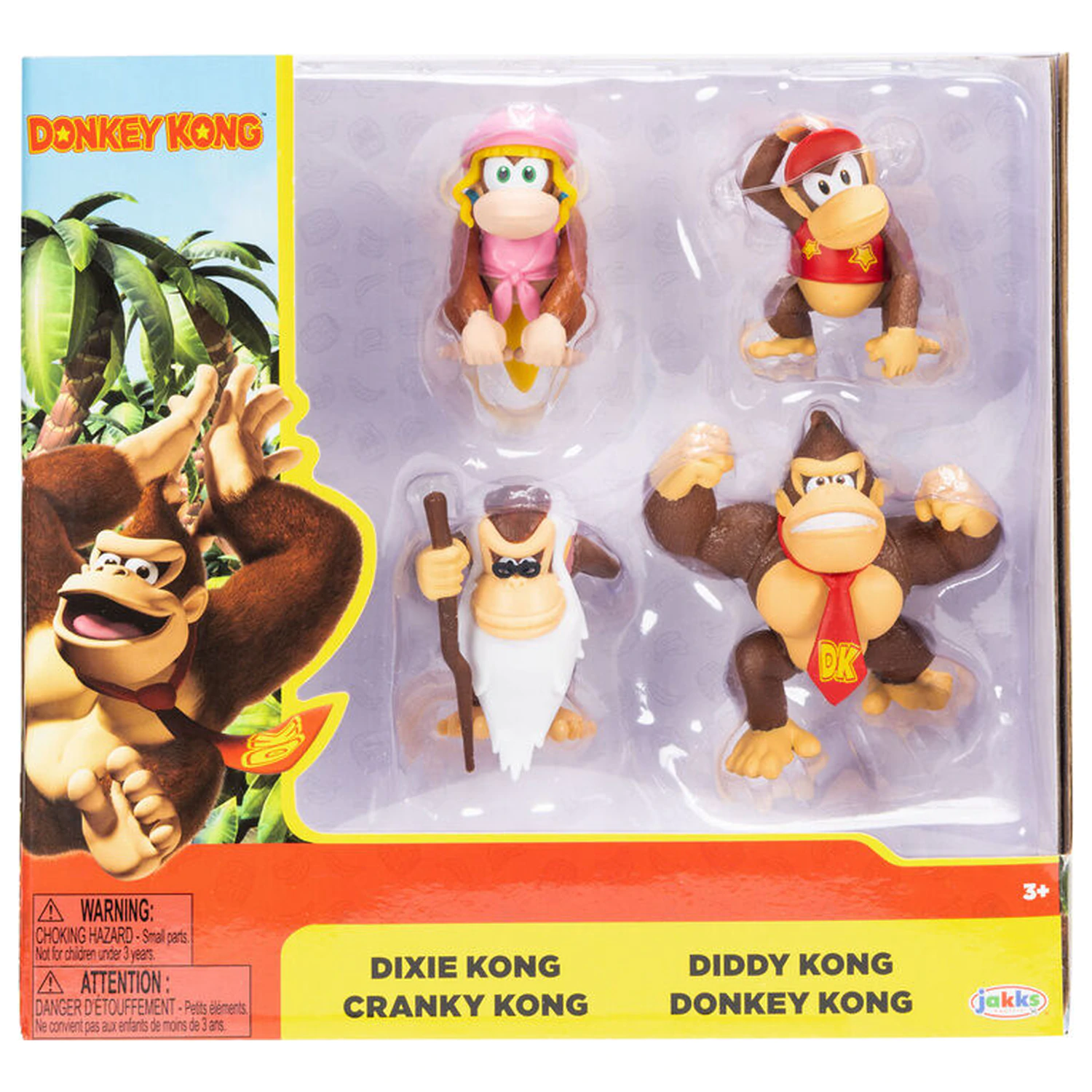 Donkey Kong 4 db-os figura csomag 6cm termékfotó