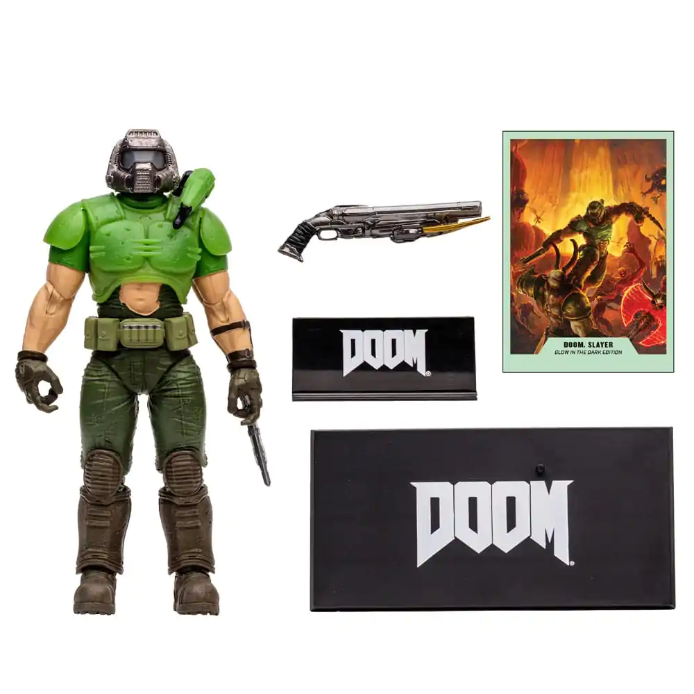 Doom Eternal Doom Slayer Classic (Glow In The Dark Edition) Gold Label akciófigura 18 cm termékfotó