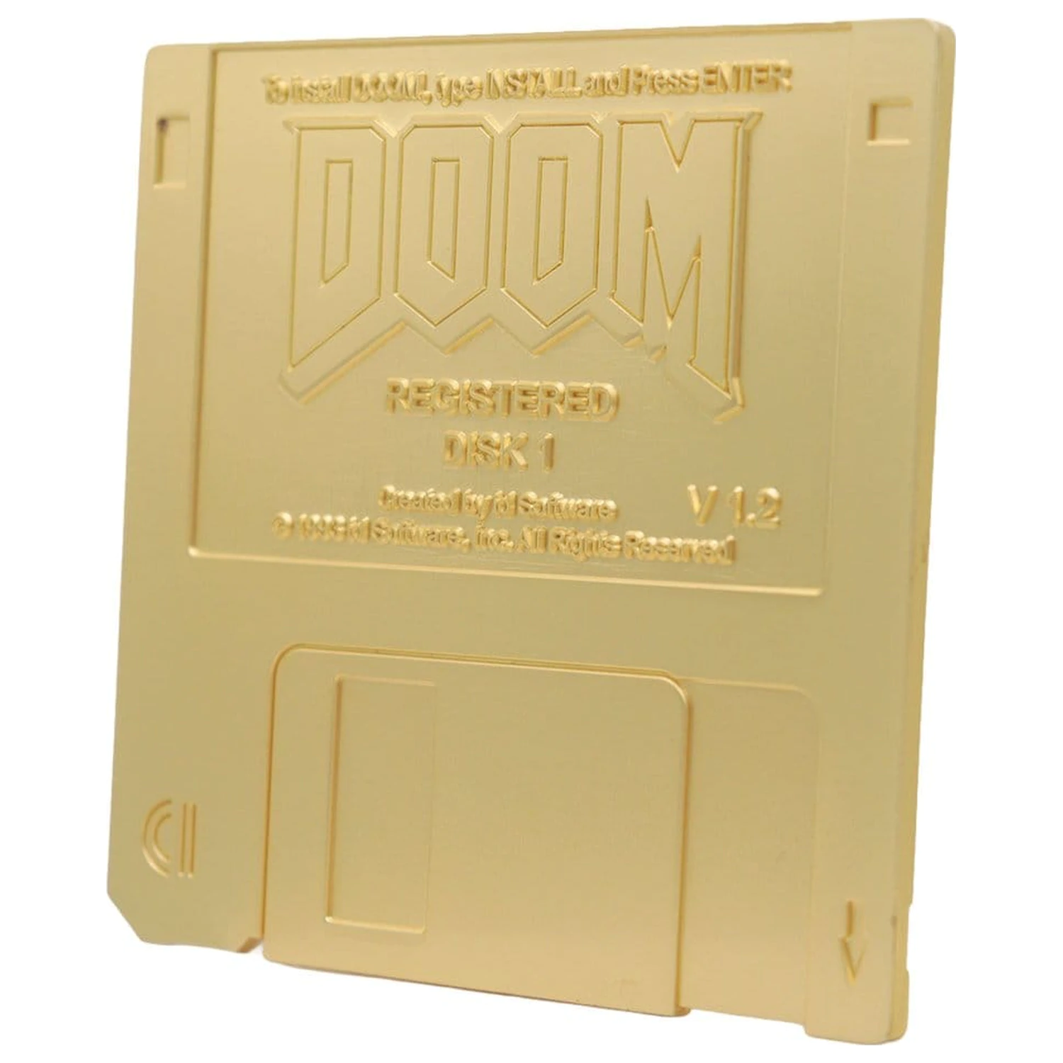 Doom Floppy Disk aranyozott replika Limitált kiadás    termékfotó