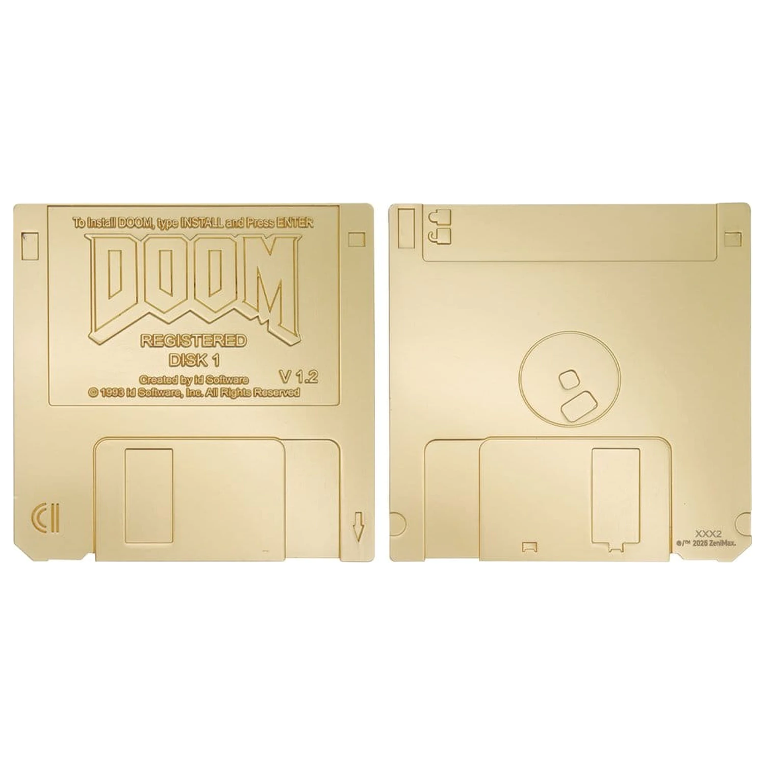 Doom Floppy Disk aranyozott replika Limitált kiadás    termékfotó