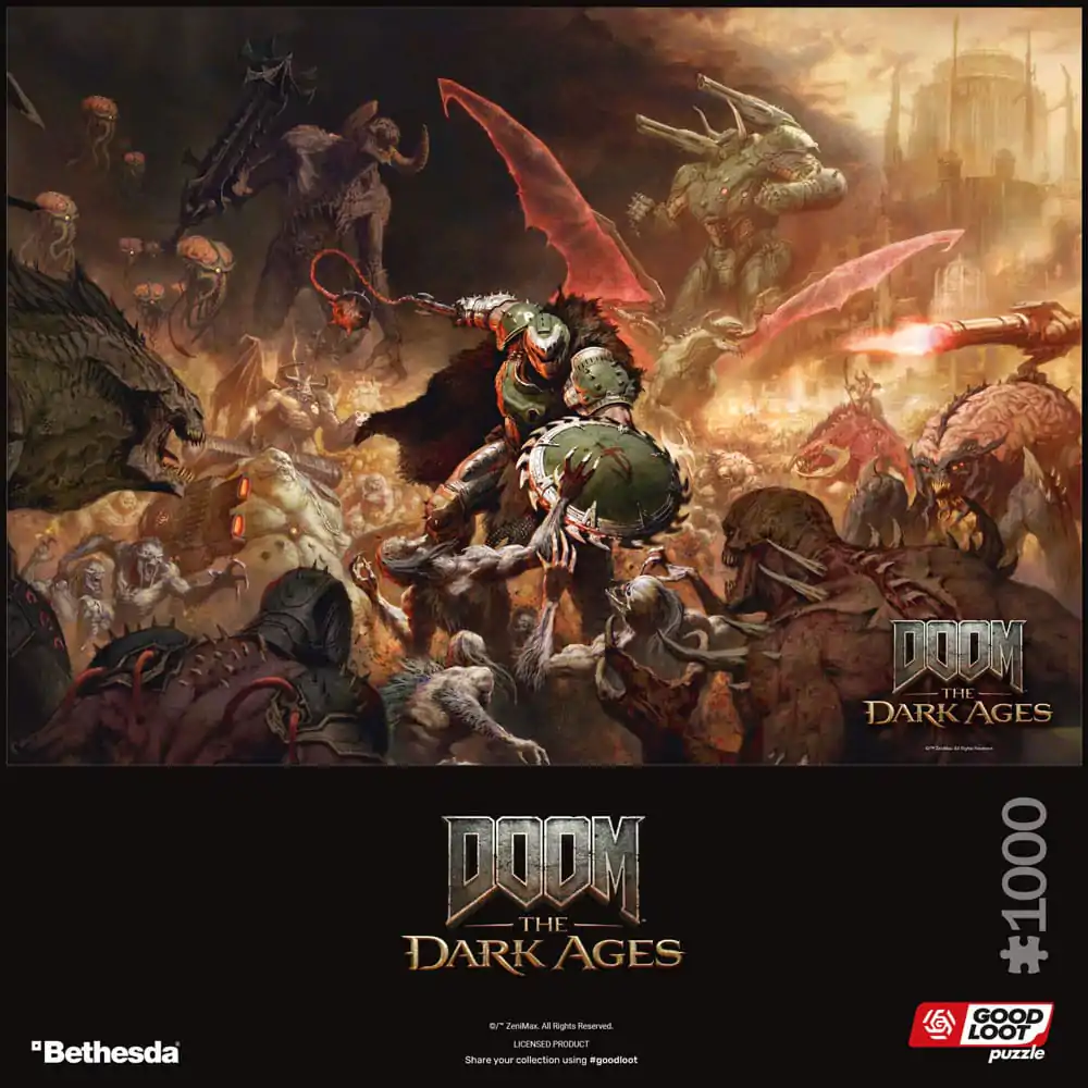 Doom The Dark Ages Slayer&#039;s Rag puzzle (1000 darab) termékfotó