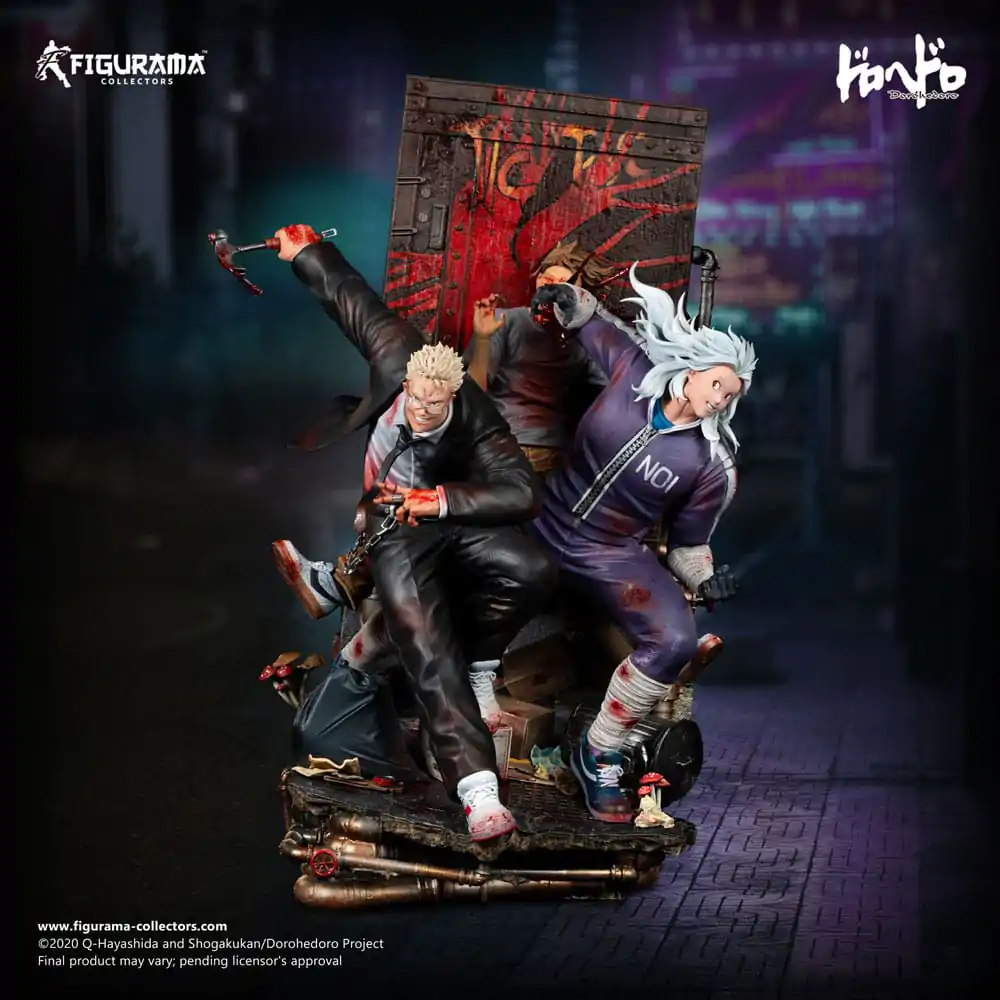 Dorohedoro Elite FigumiZ Elite 1/8 Shin &amp; Noi Elite dioráma szobor figura 39 cm termékfotó
