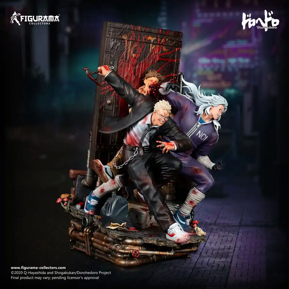 Dorohedoro Elite FigumiZ Elite 1/8 Shin &amp; Noi Elite dioráma szobor figura 39 cm termékfotó