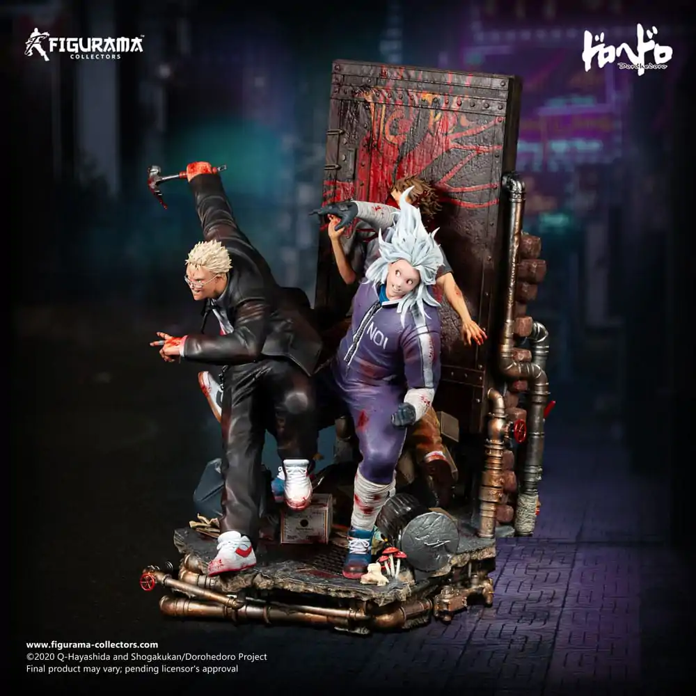 Dorohedoro Elite FigumiZ Elite 1/8 Shin &amp; Noi Elite dioráma szobor figura 39 cm termékfotó