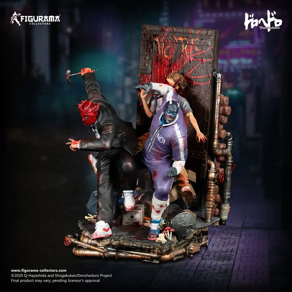 Dorohedoro Elite FigumiZ Elite 1/8 Shin &amp; Noi Elite dioráma szobor figura 39 cm termékfotó