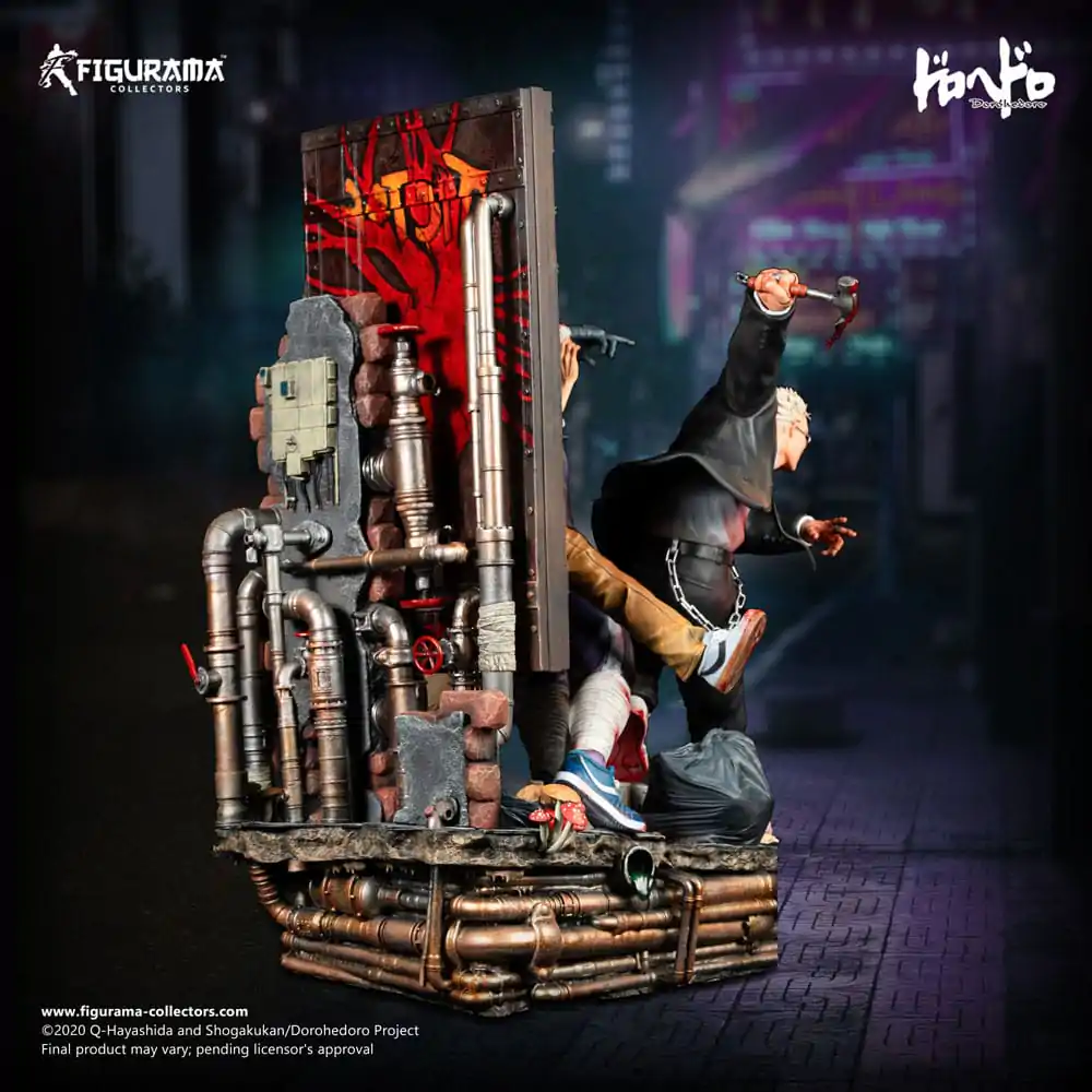 Dorohedoro Elite FigumiZ Elite 1/8 Shin &amp; Noi Elite dioráma szobor figura 39 cm termékfotó