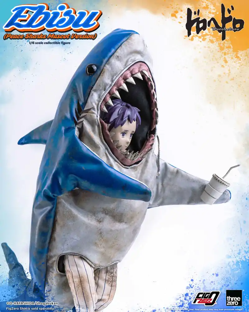 Dorohedoro FigZero akciófigura 1/6 Ebisu Peace Sharks Mascot Ver. 24 cm termékfotó