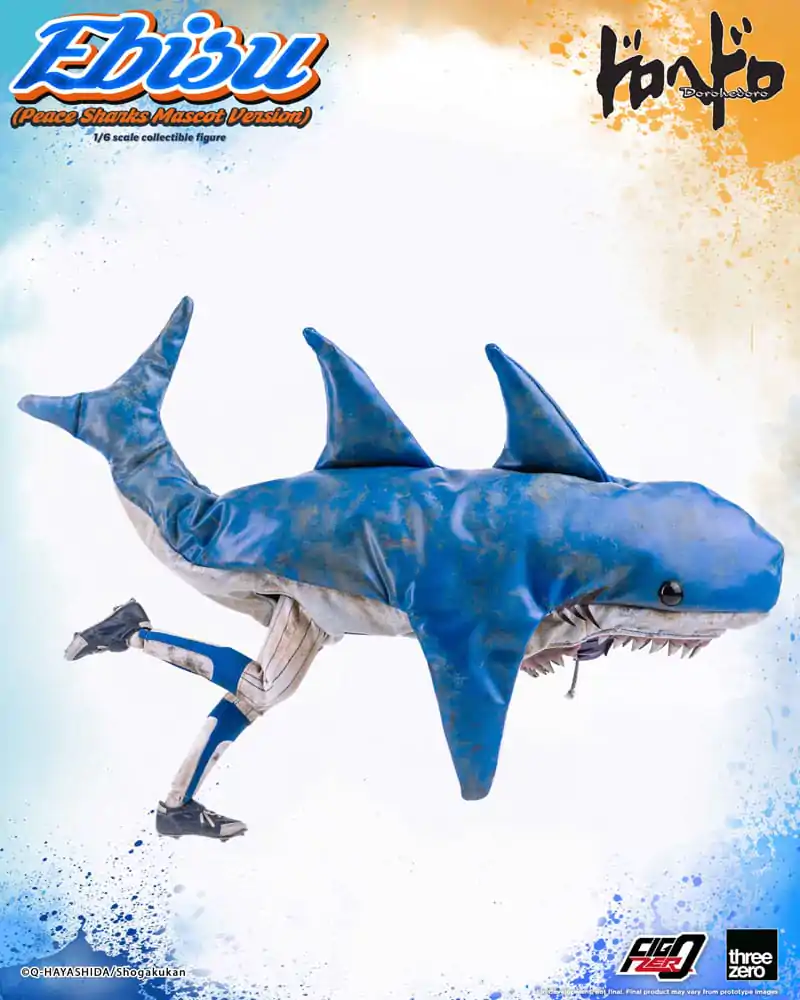 Dorohedoro FigZero akciófigura 1/6 Ebisu Peace Sharks Mascot Ver. 24 cm termékfotó