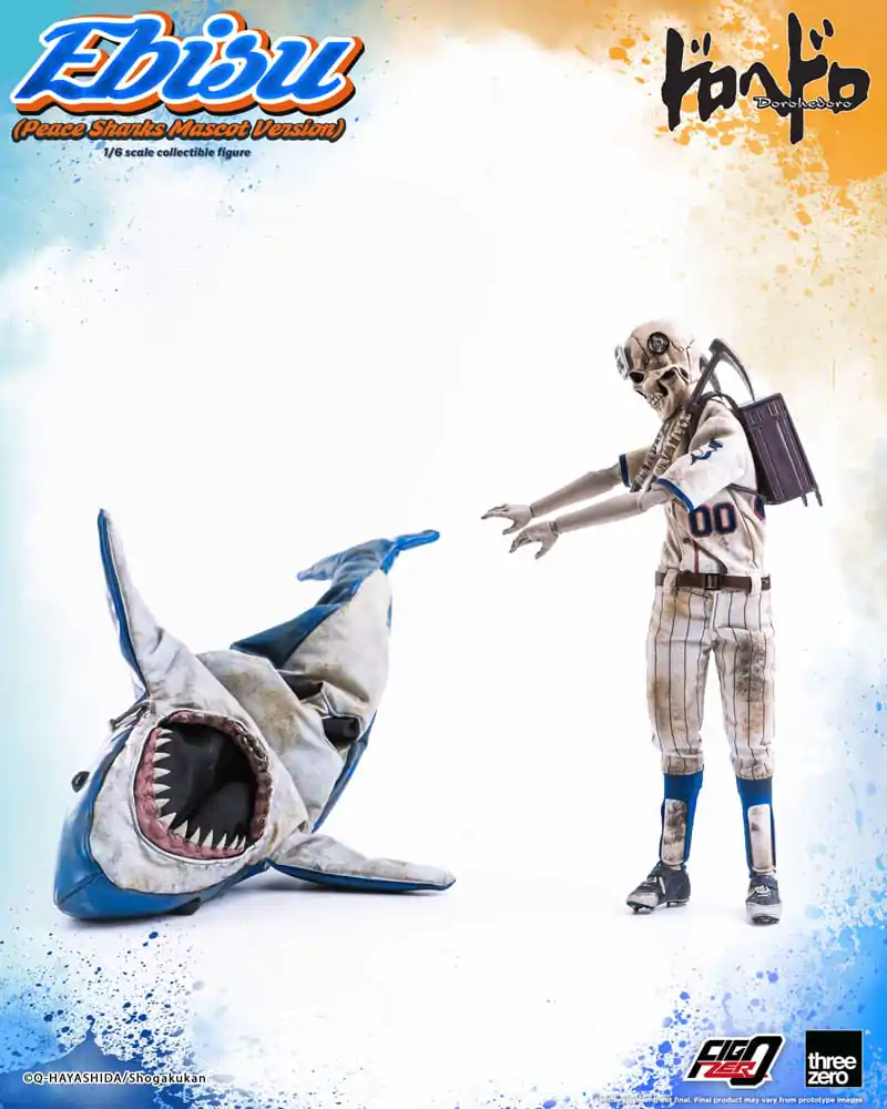 Dorohedoro FigZero akciófigura 1/6 Ebisu Peace Sharks Mascot Ver. 24 cm termékfotó