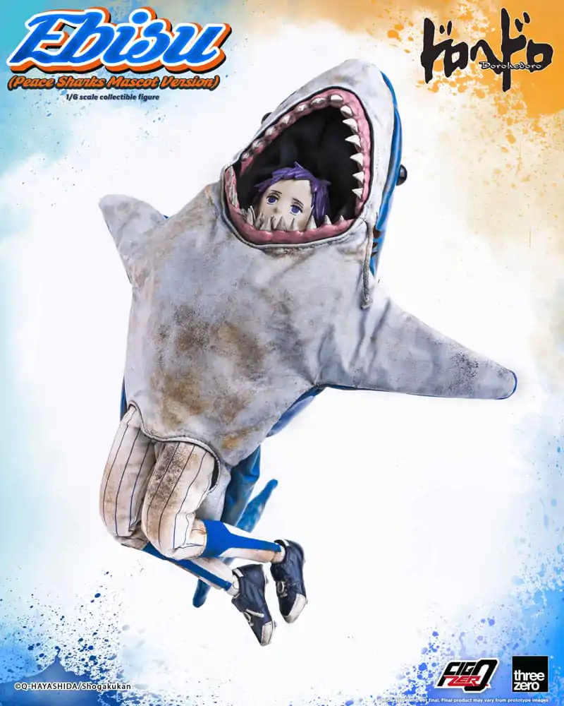 Dorohedoro FigZero akciófigura 1/6 Ebisu Peace Sharks Mascot Ver. 24 cm termékfotó