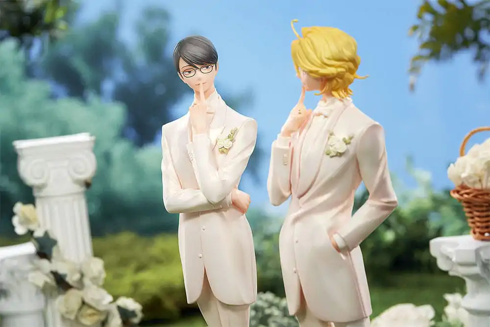 Doukyusei 1/7 Hikaru Kusakabe &amp; Licht Sajo: Wedding Ver. 2 db-os PVC szobor figura csomag 24 cm termékfotó