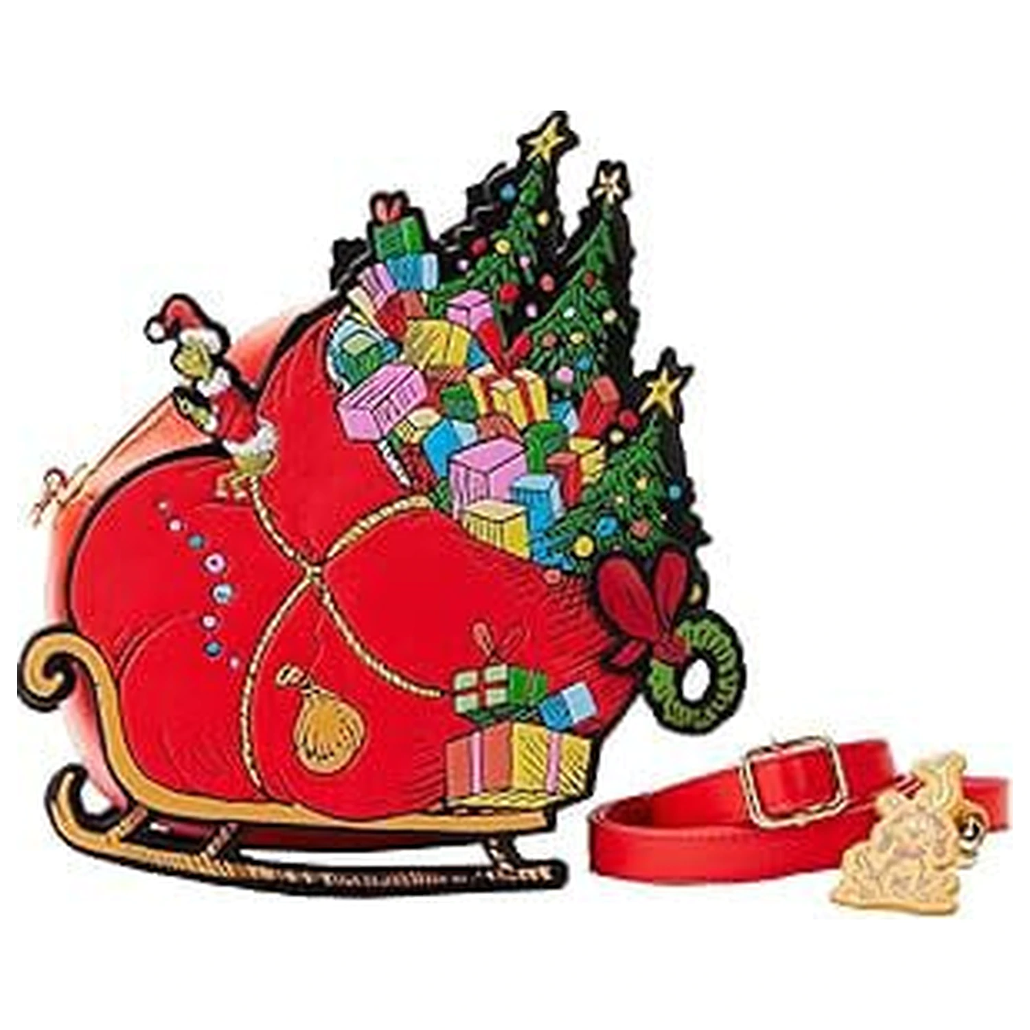 Dr Seuss Grinch Sleigh keresztpántos táska  termékfotó