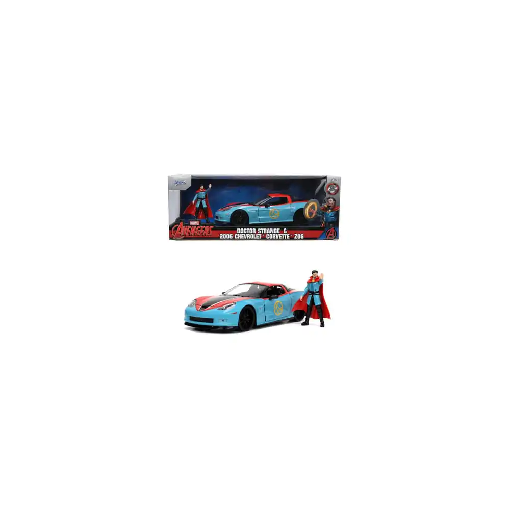 Dr. Strange Diecast Model 1/24 Dr. Strange &amp; Chevy Corvette termékfotó