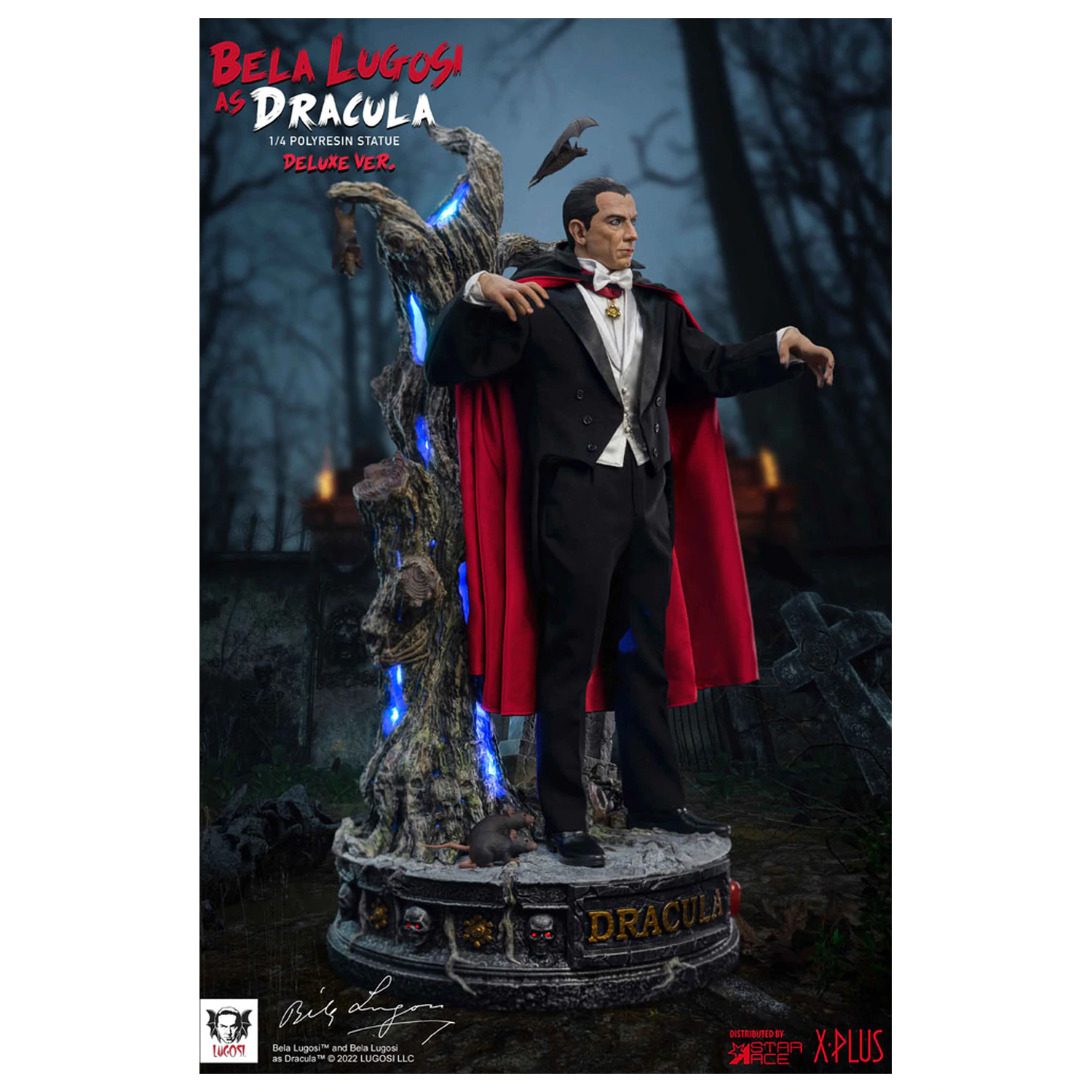Dracula (1931) Superb Scale szobor figura 1/4 Bela Lugosi as Dracula Deluxe Version 60 cm termékfotó