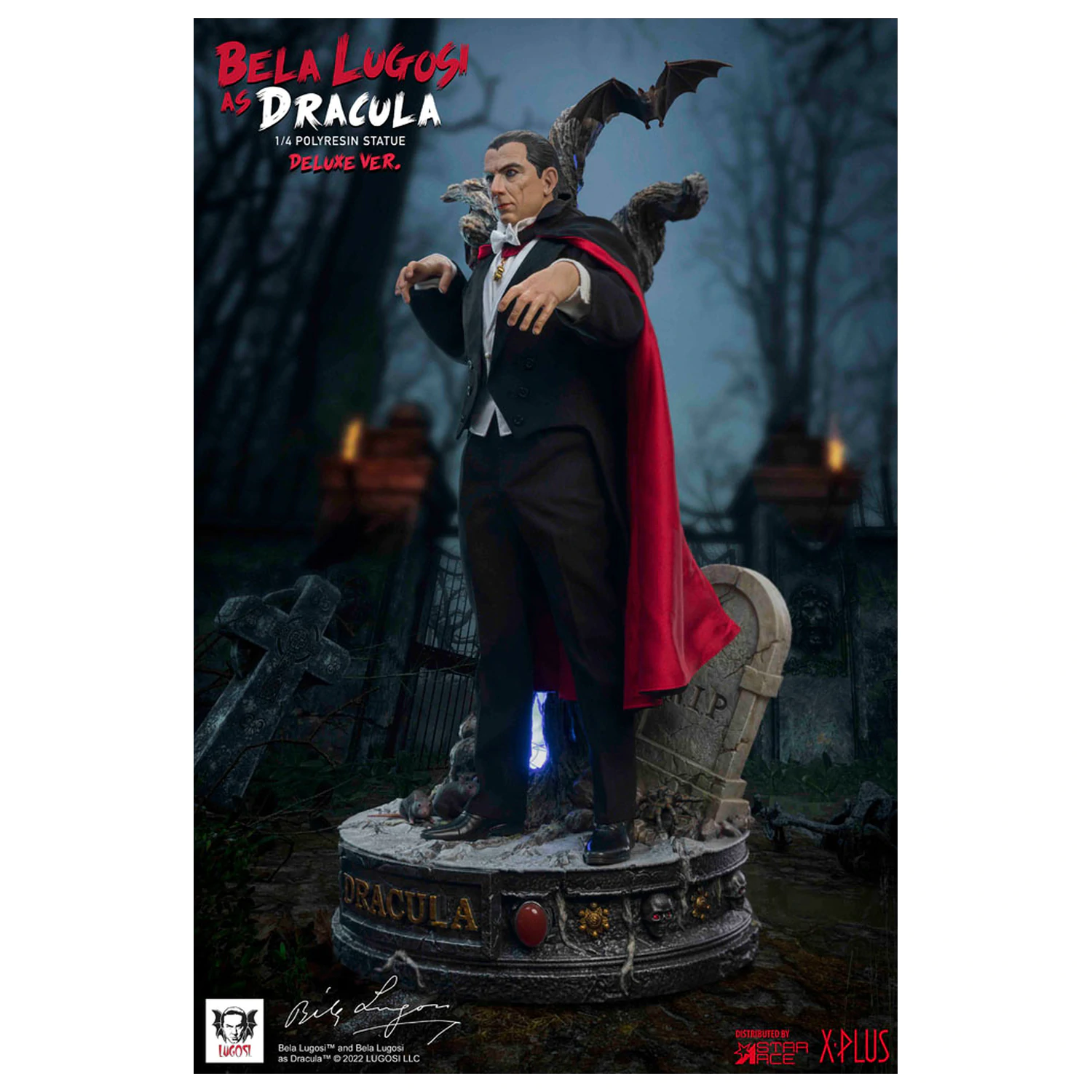 Dracula (1931) Superb Scale szobor figura 1/4 Bela Lugosi as Dracula Deluxe Version 60 cm termékfotó