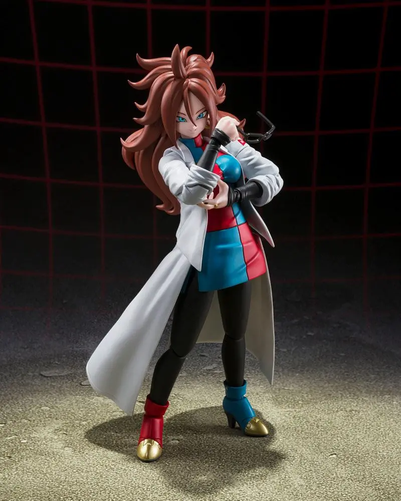 Dragon Ball FighterZ S.H. Figuarts Android 21 (Lab Coat) akciófigura 15 cm termékfotó