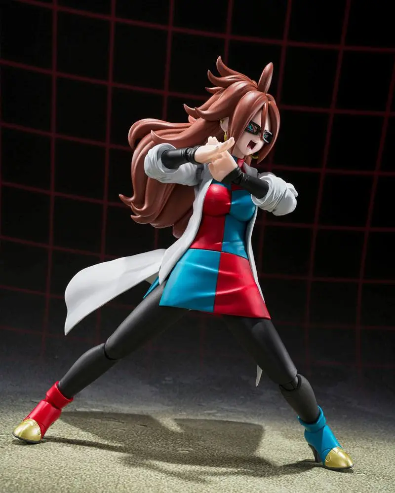Dragon Ball FighterZ S.H. Figuarts Android 21 (Lab Coat) akciófigura 15 cm termékfotó