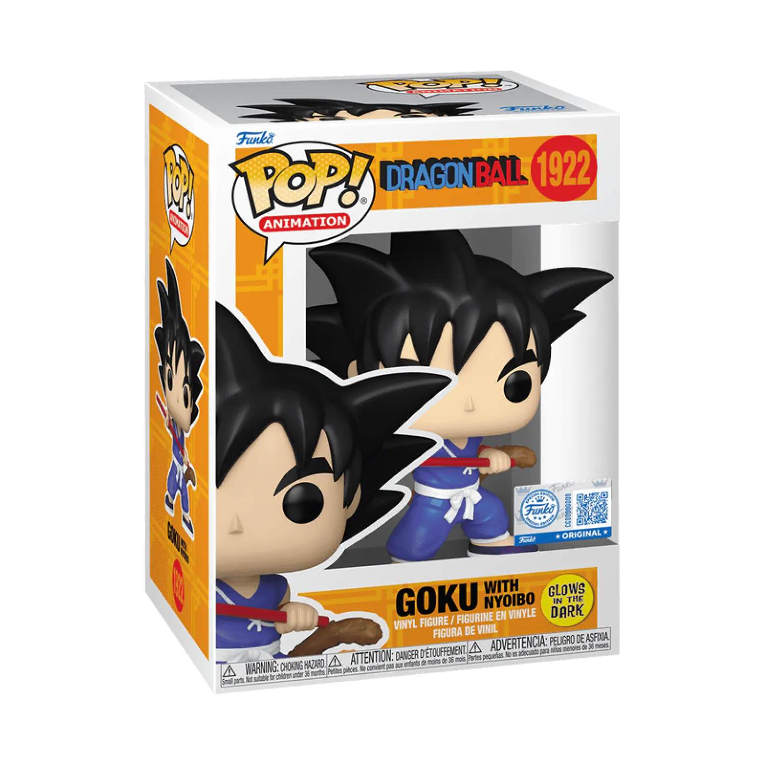 Dragon Ball Funko POP! figura Goku With Nyoibo (GW) 9 cm termékfotó