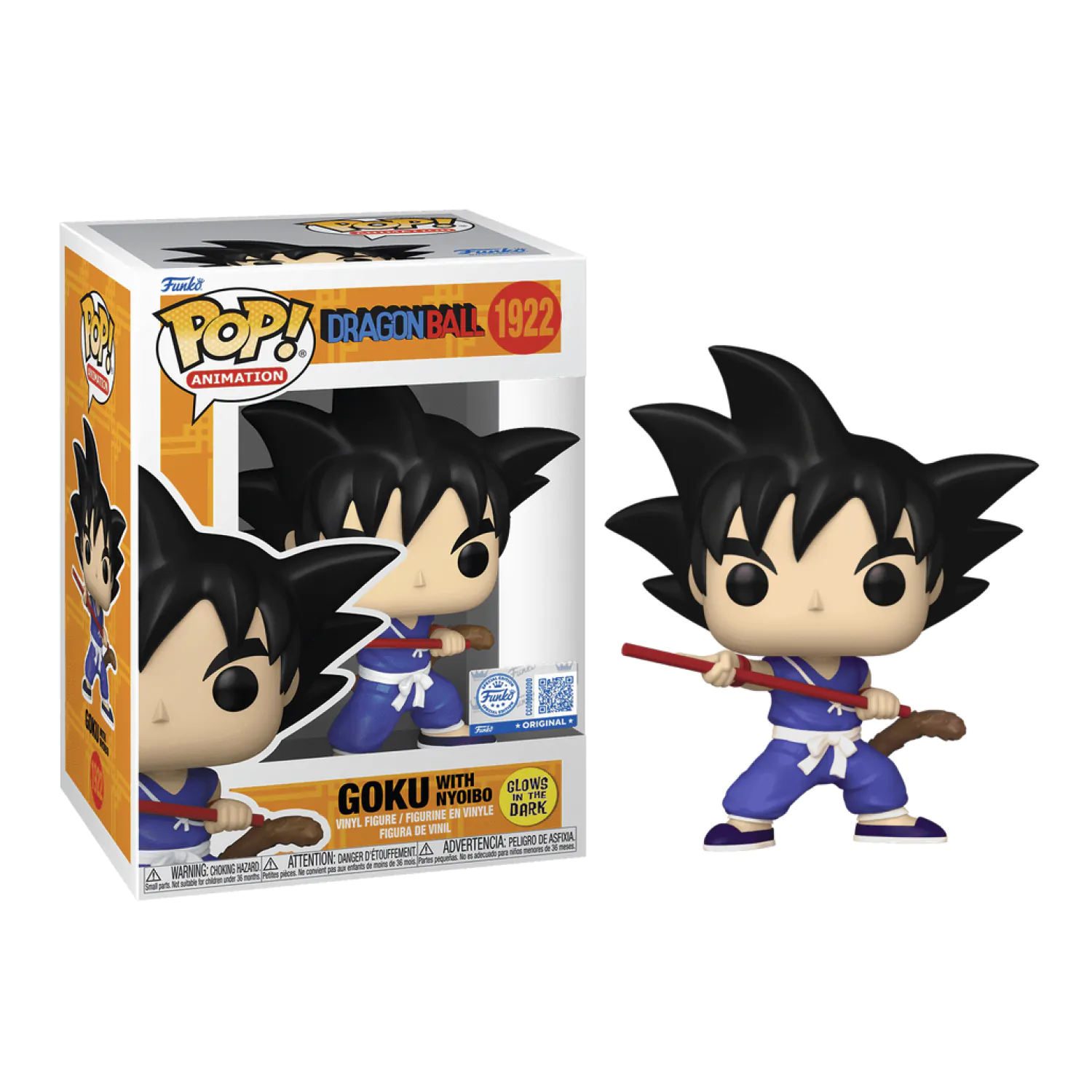 Dragon Ball Funko POP! figura Goku With Nyoibo (GW) 9 cm termékfotó