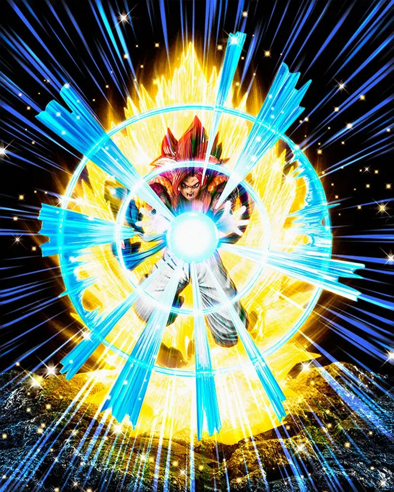 Dragon Ball GT FiguartsZERO Super Saiyan 4 Gogeta Extra Battle Tamashii Web Exkluzív PVC szobor figura 24 cm termékfotó