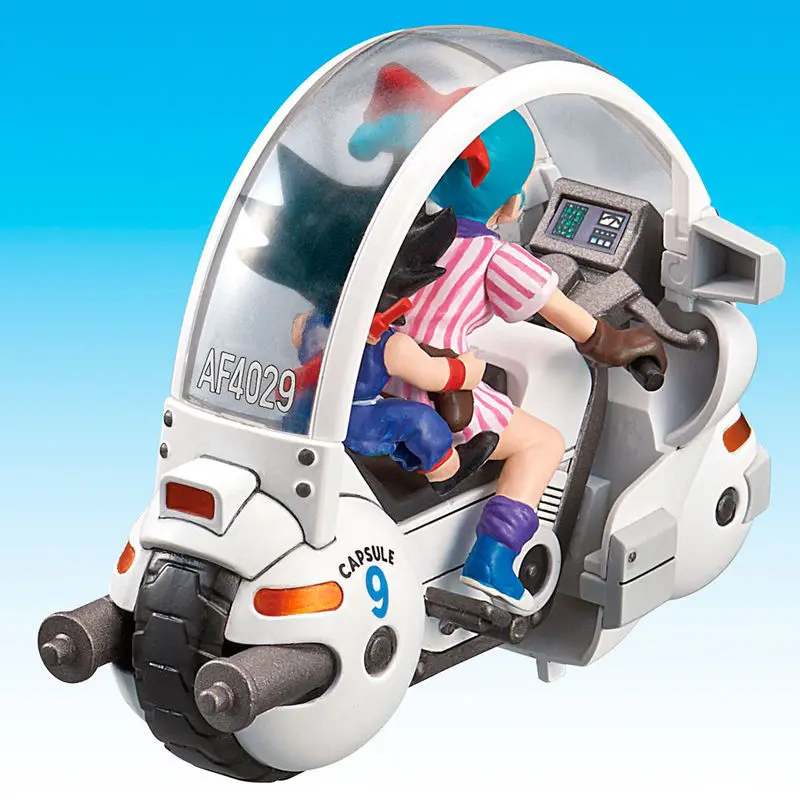 Dragon Ball Mecha Kollekció Bulma Capsule n9 Motorcycle modell készlet figura 8cm termékfotó