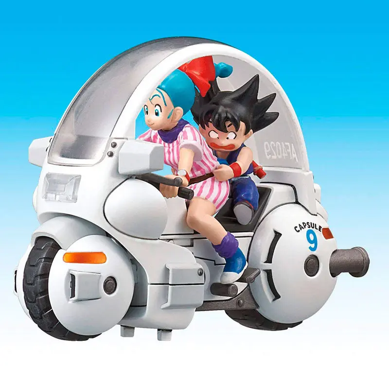 Dragon Ball Mecha Kollekció Bulma Capsule n9 Motorcycle modell készlet figura 8cm termékfotó